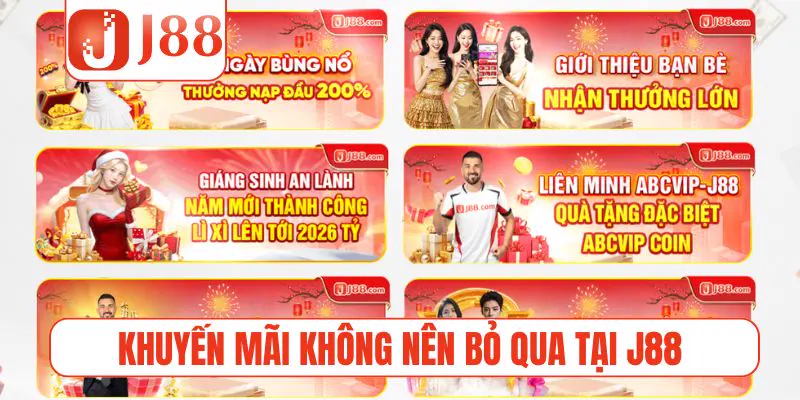 Top các chương trình khuyến mãi không nên bỏ qua tại J88